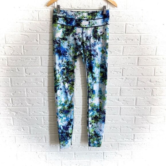 Athleta Hypersonic Sonar Tights Caspian Blue Size Small - Picture 2 of 6